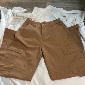tan cargo jeans
